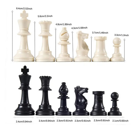 32pcs Chess Pieces Complete Chessmen International Word Chess Set Chess Piece Entertainment Accessories