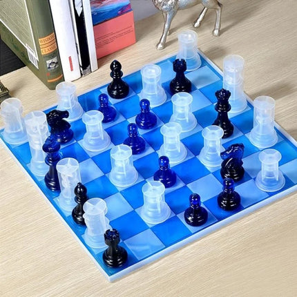 DIY Crystal Epoxy Resin Mold 3D Chess Piece Silicone Mould For Resin