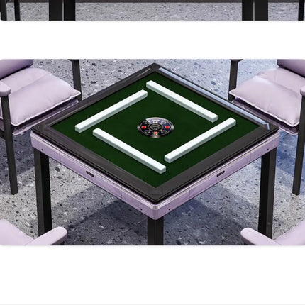 ZC Chess and Card Room Mahjong Machine Smoke Exhaust Lamp Set Automatic Dining Table Dual-Use Mahjong Table