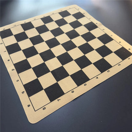 International Chess Board 34cm/13.39inch and 43cm/16.93inch Foldable Leather Fleece Material International Foldable Game Chess