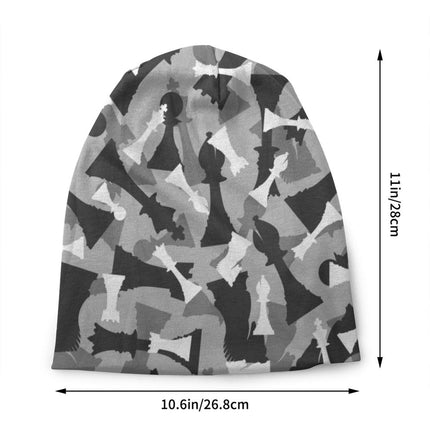 Chess Pieces Bonnet Hats Hip Hop Knitted Hat For Women Men Autumn Winter Warm Chess Lover Checkmate Skullies Beanies Caps