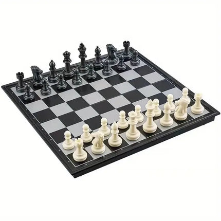 1 Box Of Foldable Magnetic International Chess Set With Plastic Chessboard Board Game , Ideal Tabletop Game For Family Gathering