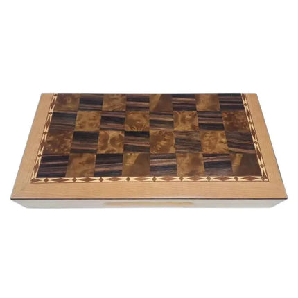 Luxury Metal Chess Set Portable Professional Board Games Foldable Wooden Checkerboard Retro Handmade Chess Pieces Decorations