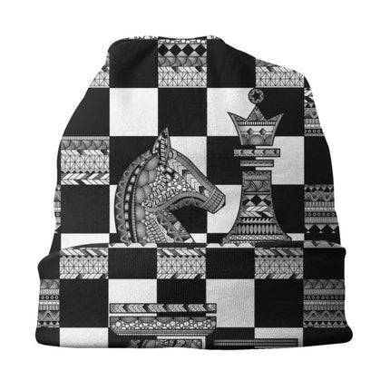 Chess Pieces Bonnet Hats Hip Hop Knitted Hat For Women Men Autumn Winter Warm Chess Lover Checkmate Skullies Beanies Caps