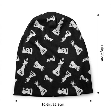 Chess Pieces Bonnet Hats Hip Hop Knitted Hat For Women Men Autumn Winter Warm Chess Lover Checkmate Skullies Beanies Caps