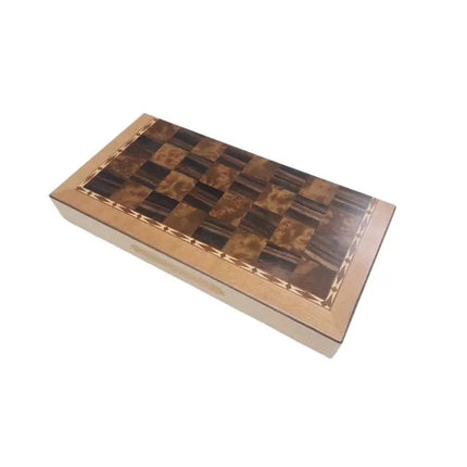 Luxury Metal Chess Set Portable Professional Board Games Foldable Wooden Checkerboard Retro Handmade Chess Pieces Decorations