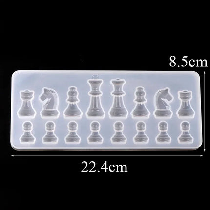 New International Chess Shape Silicone Mold DIY Clay UV Epoxy Resin Mold Pendant Molds For Jewelry DIY