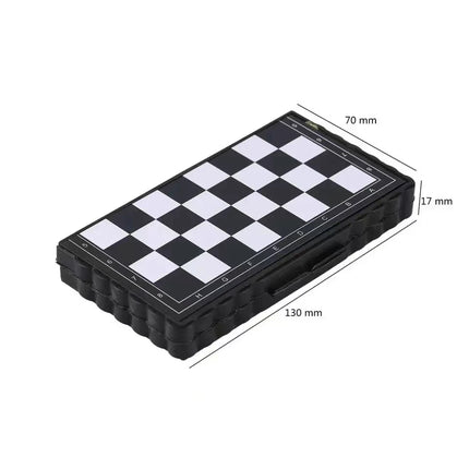 Mini Magnetic  Chess Set  Folding Magnetic Plastic Chessboard Board Game Portable Kid Toy Portable Outdoor