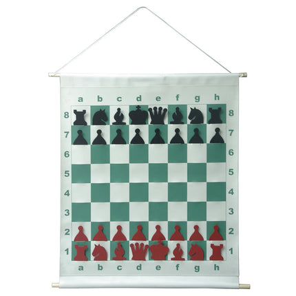 Wall Hanging Chess Demo Board 66cm - Chess Training Visual Aid, Chess Coaching Tool, Chess Teaching Board, Chess School Display