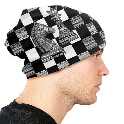 Chess Pieces Bonnet Hats Hip Hop Knitted Hat For Women Men Autumn Winter Warm Chess Lover Checkmate Skullies Beanies Caps