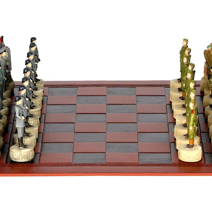 Metal Painted Chess Desktop Intelligent Game War Themed Toys Luxury Knight Hand Painted Checkers Card Gift Series Characters