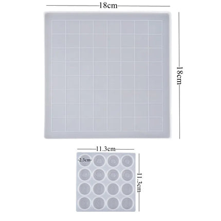 Cetakan Resin Epoksi Kristal DIY Cetakan Silikon Potongan Catur 3D Untuk Resin