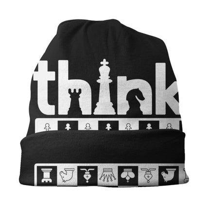 Chess Pieces Bonnet Hats Hip Hop Knitted Hat For Women Men Autumn Winter Warm Chess Lover Checkmate Skullies Beanies Caps