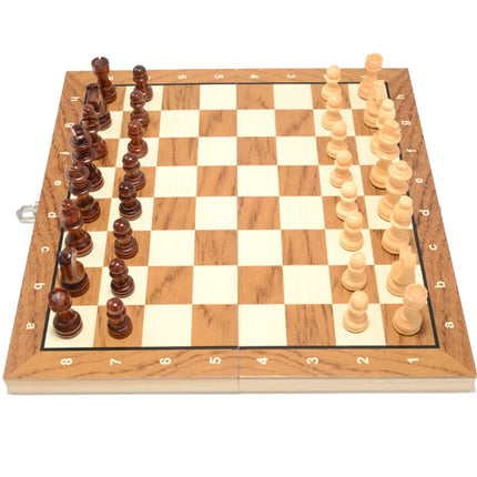 Foldable 2 in 1 Chess Board Portable Storage Wooden Chess Game Board Educational Games Chess Board Christmas Gifts For Students