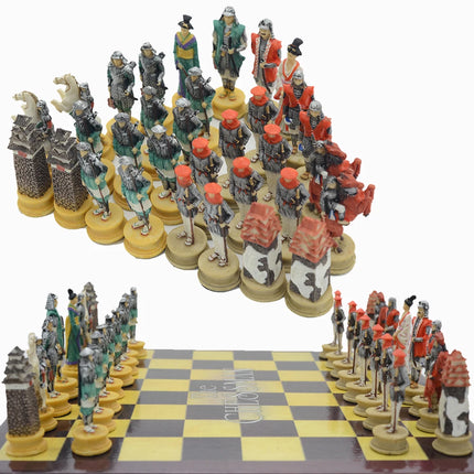 Japanese Samurai Character Theme Resin Chess Only Chess Table Puzzle Game Toy Luxury Knight Holiday Gift