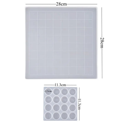 Cetakan Resin Epoksi Kristal DIY Cetakan Silikon Potongan Catur 3D Untuk Resin