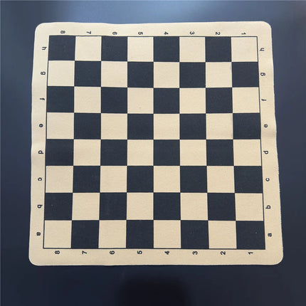 Chess Board 34cm/13.39inch And 43cm/16.93inch Folding Leather Flannelette Chess Game Or Folding Checkers Game Portable Board