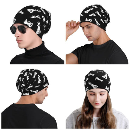 Chess Pieces Bonnet Hats Hip Hop Knitted Hat For Women Men Autumn Winter Warm Chess Lover Checkmate Skullies Beanies Caps