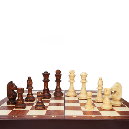 High-grade Set Of Solid Wood Chess Pieces Wooden Folding Board Game With More Than 2 After The Game Entertainment