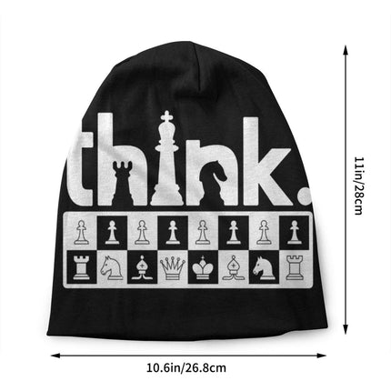 Chess Pieces Bonnet Hats Hip Hop Knitted Hat For Women Men Autumn Winter Warm Chess Lover Checkmate Skullies Beanies Caps