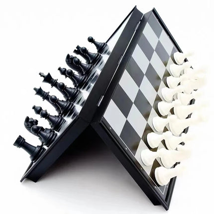 1 Box Of Foldable Magnetic International Chess Set With Plastic Chessboard Board Game , Ideal Tabletop Game For Family Gathering